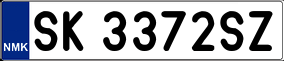 Trailer License Plate